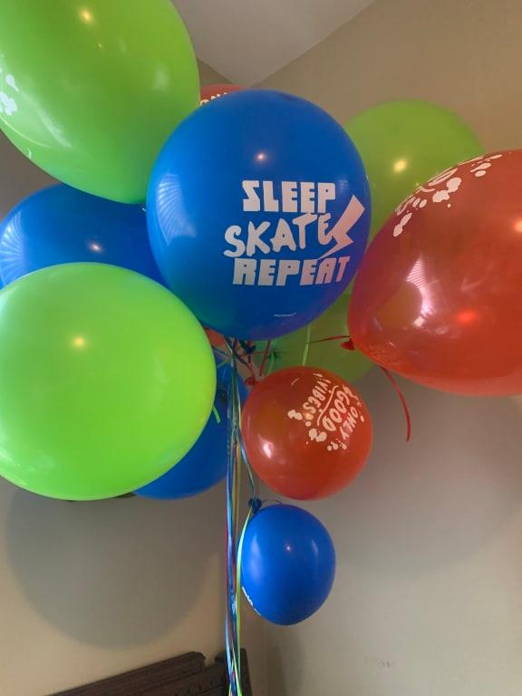 Arrived with less than half inflated