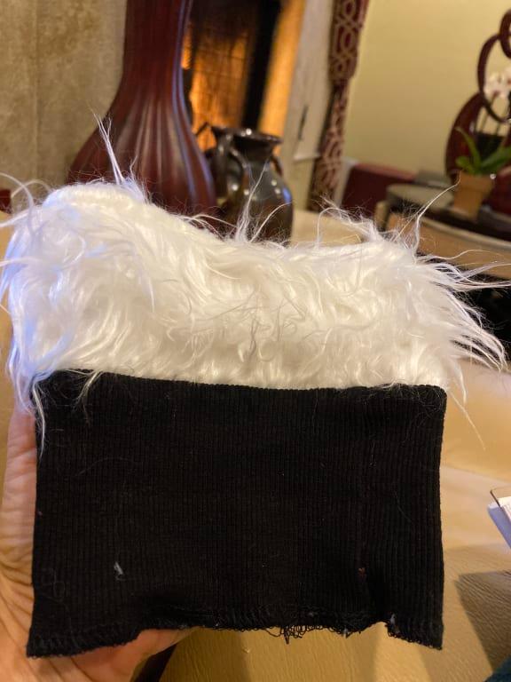 Fur doesn't lay nicely