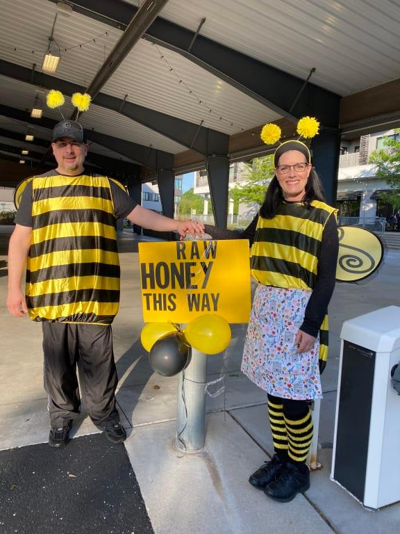 Here we are at market.