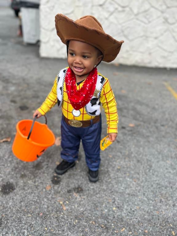 Baby woody halloween store costume