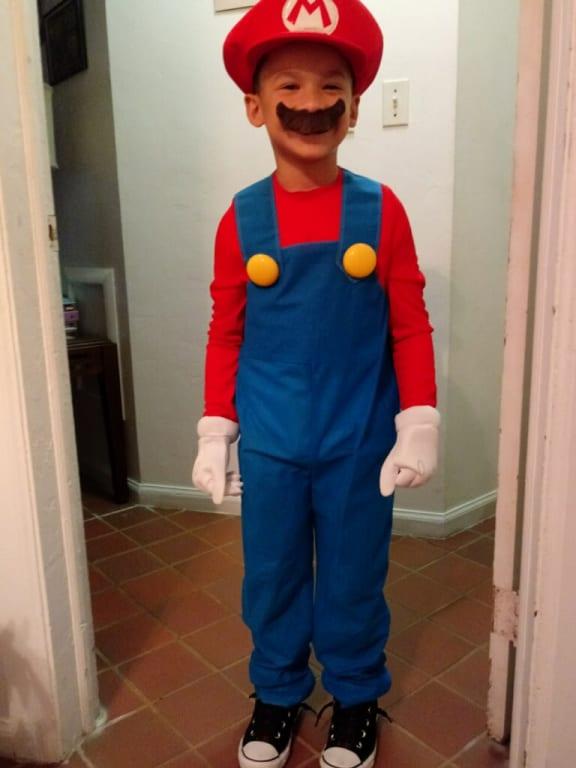 Super mario best sale baby costume