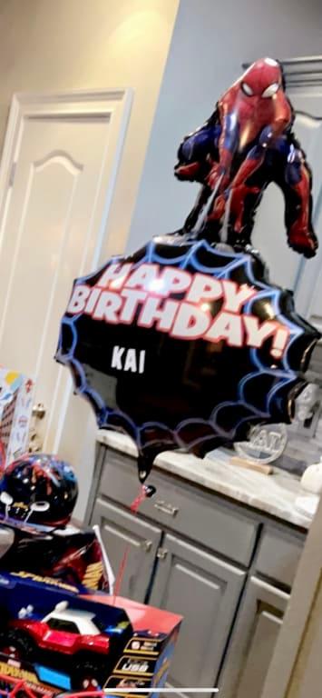 Disney Marvel Spider-Man Pinata Hanging Pull String Decoration, Blue/Red,  21.5-in, Holds 2lb of Pinata Filler, for Birthday Parties