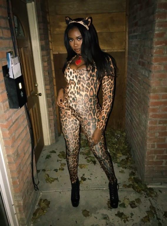 Spooktacular Creations Adult Women Leopard Catsuit Catsuit Bodysuit Cheetah  Costume for Women Halloween