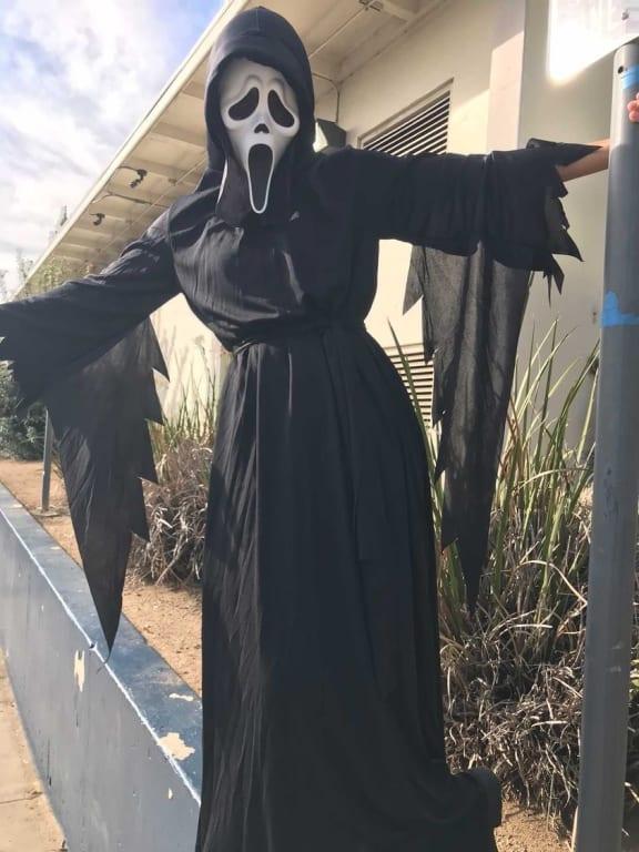 Kids' Scream Ghost Face Black Outfit with Mask Halloween Costume ...