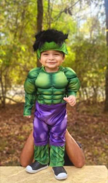 Baby on sale hulk costume