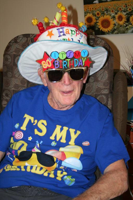 Looking like a star on his 80th Birthday!!