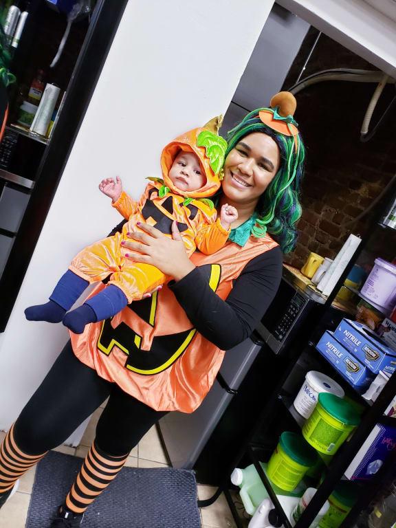 I added a wig, to make it even more fun.