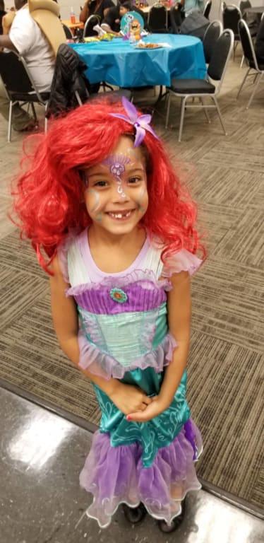 Kids Disney The Little Mermaid Ariel Long Curly Hair Wig Red