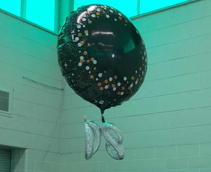 Numbers are NOT attached to the balloon!