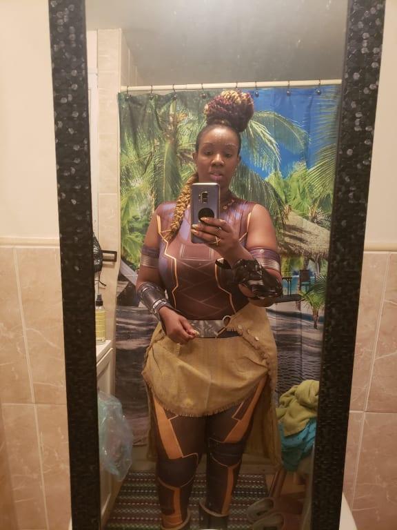 With the accessories on