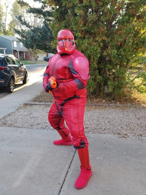 Test fitting right before Halloween.