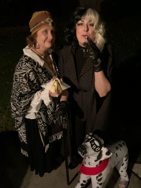 The dog and wig were separate