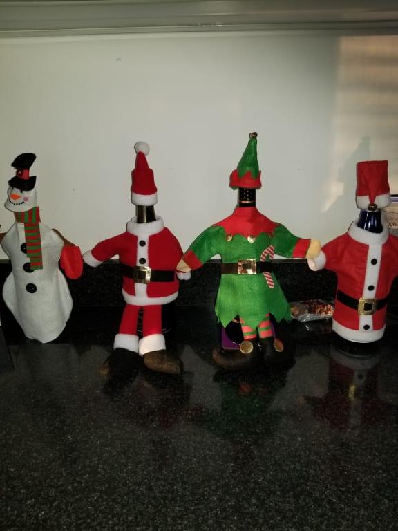 Holiday wine covers!