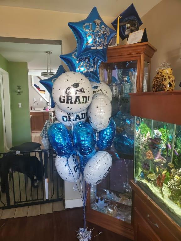 Class of 2021 Graduation Star Foil Balloon, Helium Inflation Included ...