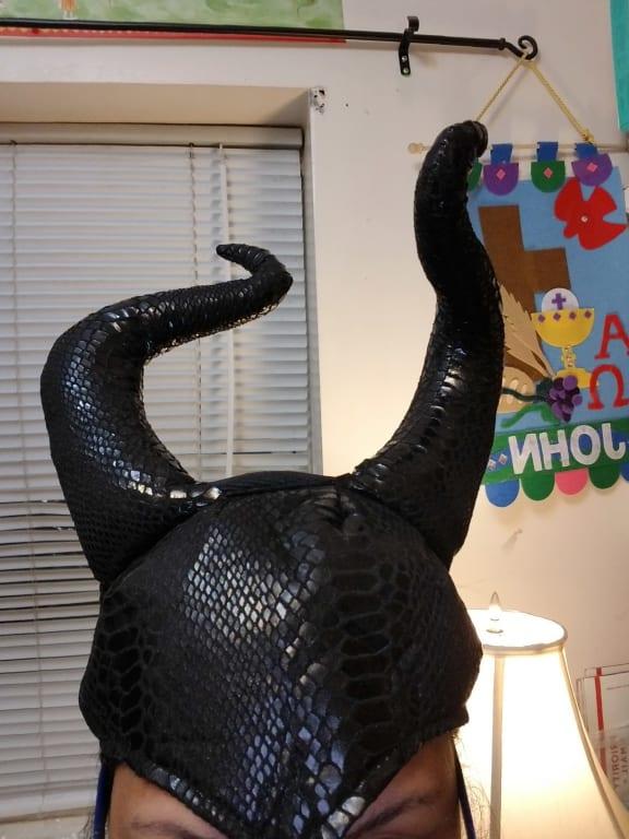 Horns not standing correctly. Not even.