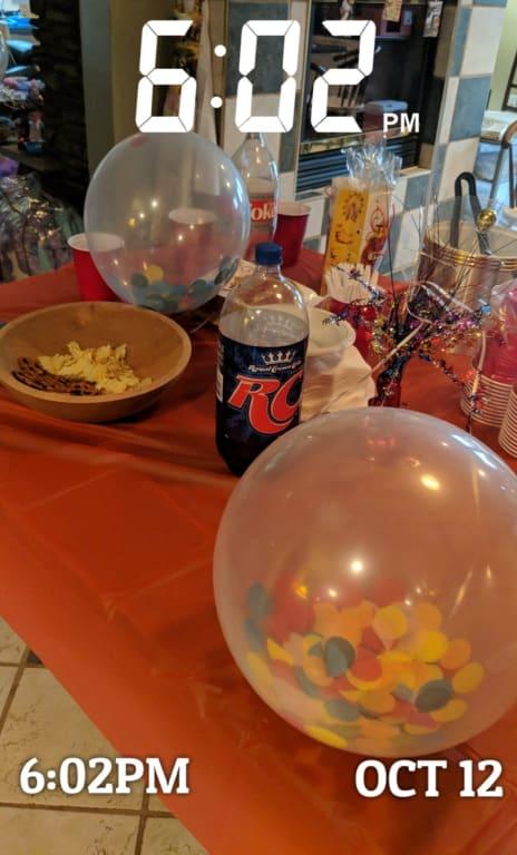 2 of the 6 balloons by 6:00