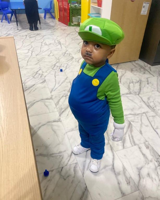 Infant best sale luigi costume