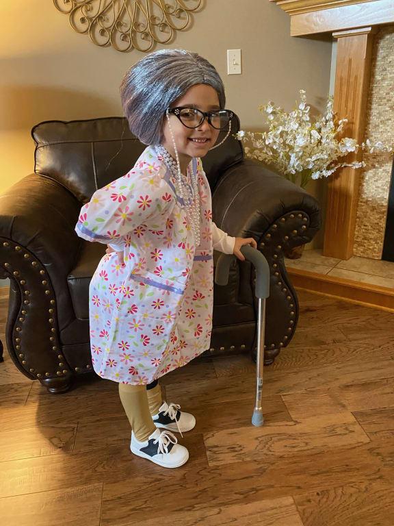 Little kid store old lady costume