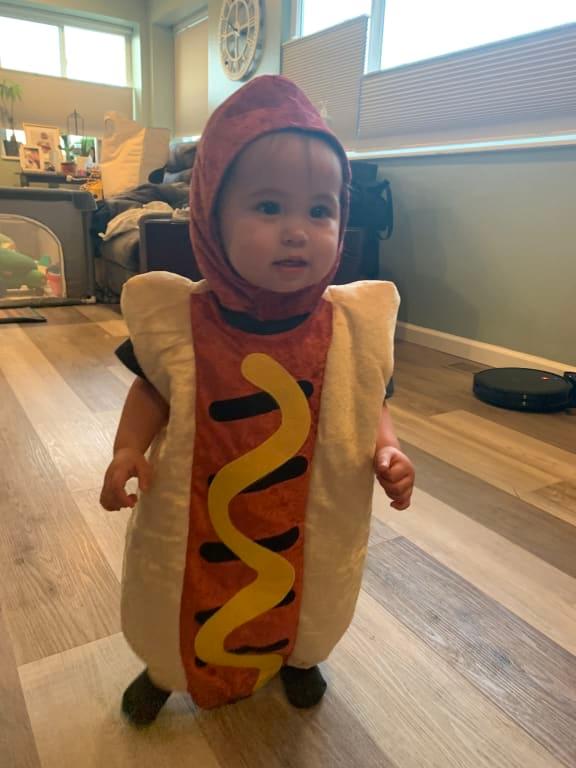 Hot dog hot sale costume baby