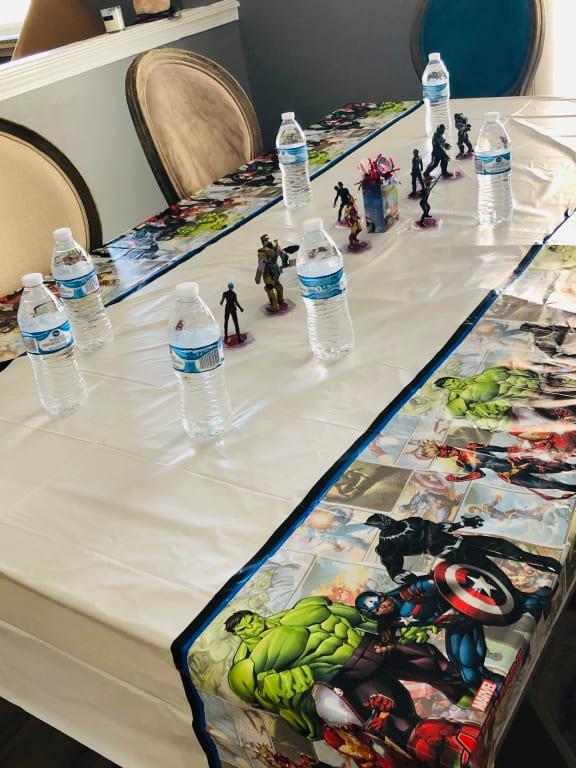 Covered our large family table.