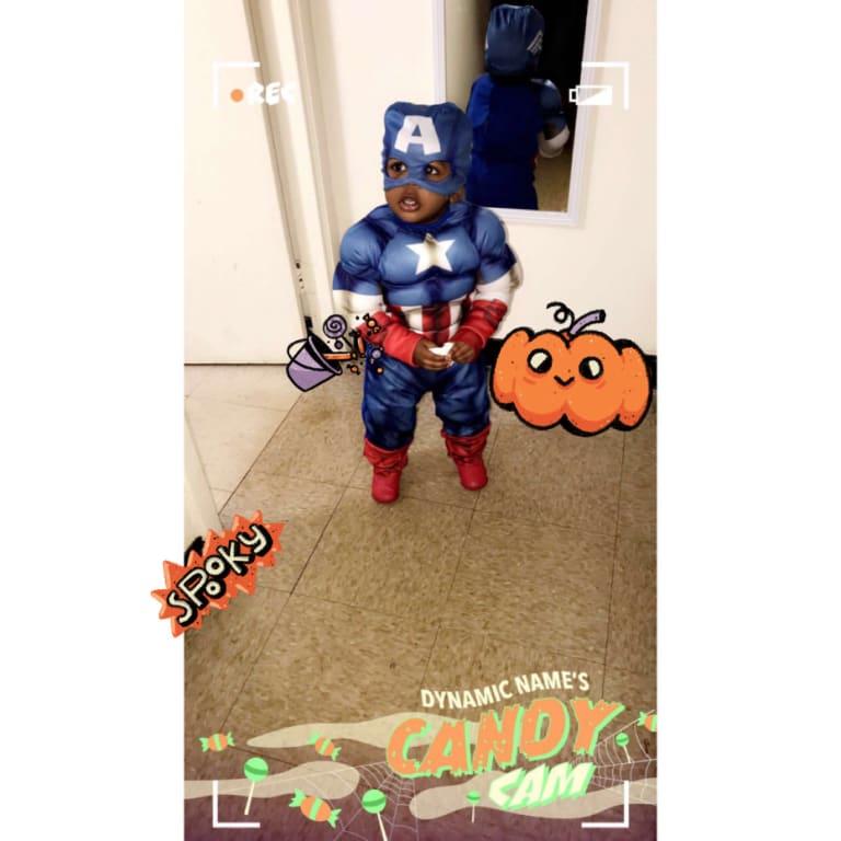 Baby captain America