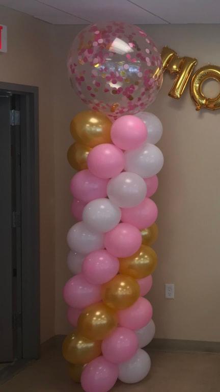 They made my baby shower columns come together