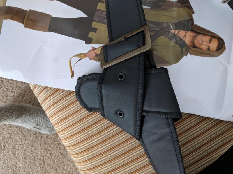 There are only three eyelets on belt.