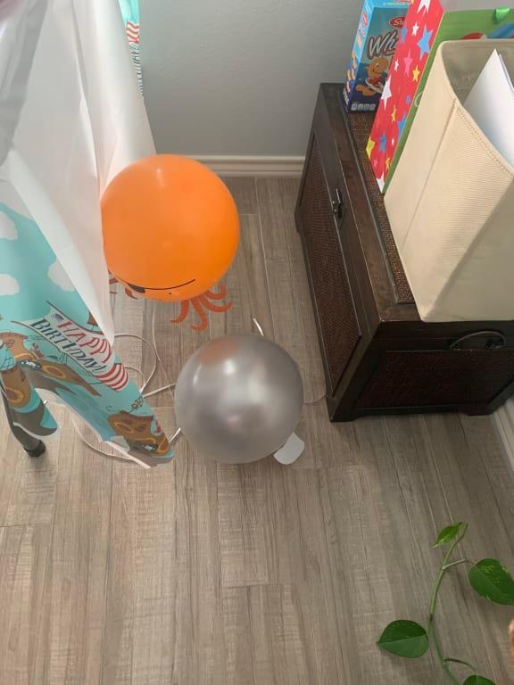 Couple hours after helium and high float