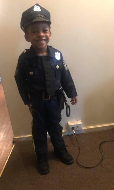 Toddler & Kids' Cop Police Officer Blue Outfit with Shirt/Pants