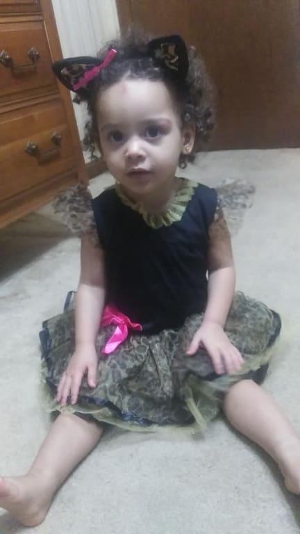 Couldn't get her to take a pic so took a screen shot from a video but she looks beautiful