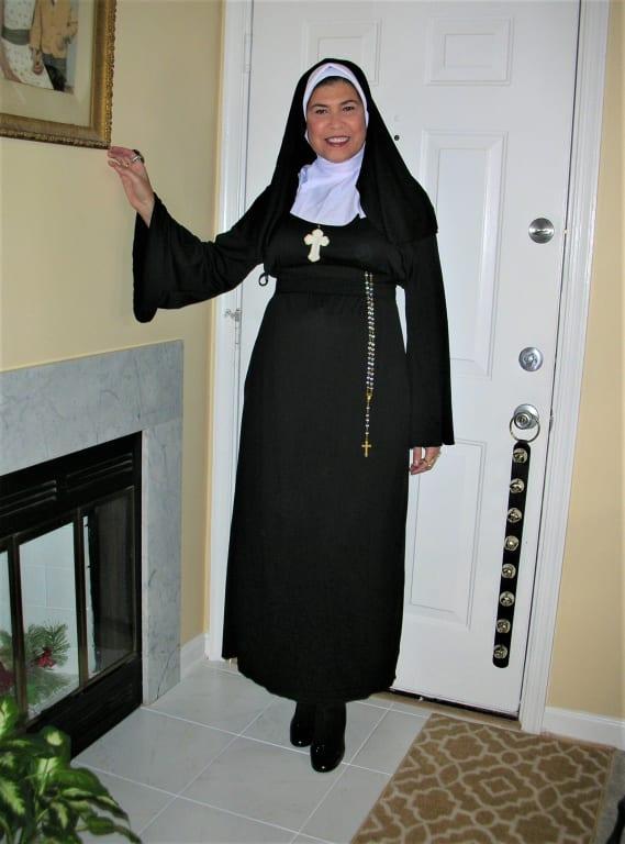 sister margarita, escaping from the convent to attend a party