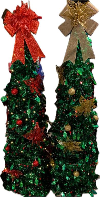 Tomato cage Christmas trees