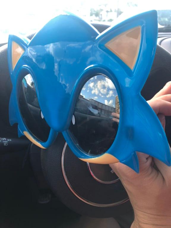 Lenses/eyes are mirrored, NOT White