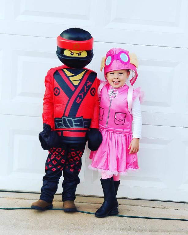 Both costumes purchased online through Party city