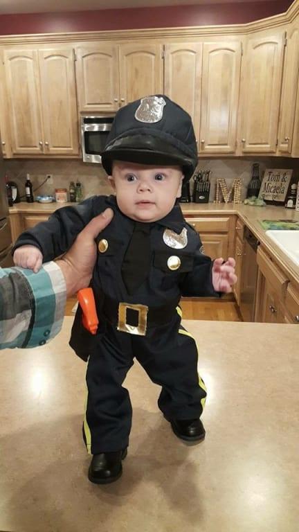 Baby girl hot sale police costume