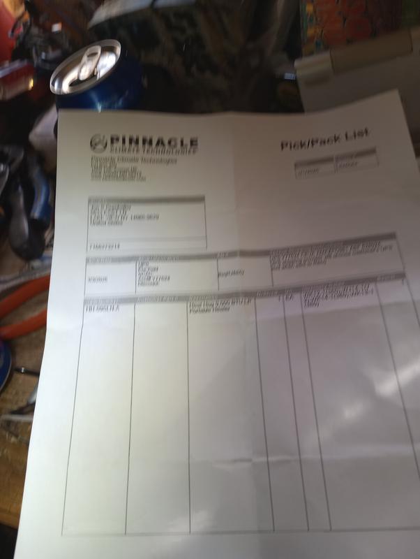 Photo submitted with review of product