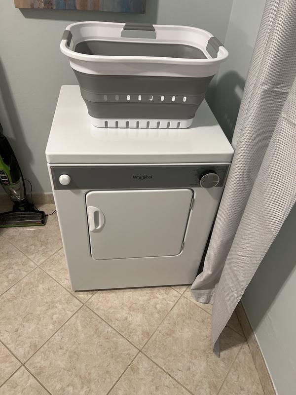 Whirlpool 3.4 cu. ft. 120-Volt White Compact Electric Vented Dryer with  Flexible Installation LDR3822PQ - The Home Depot