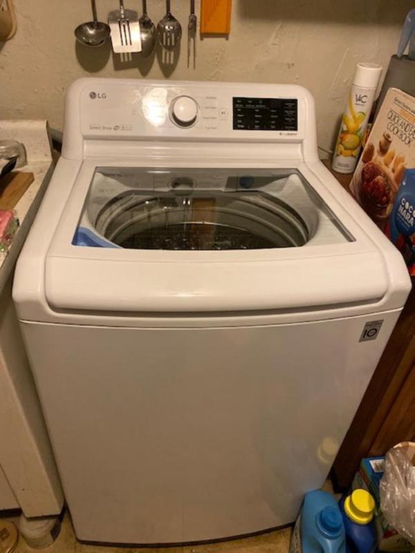 Lg 27 Top Loading 4 5 Cu Ft Washer White Pcrichard Com Wt7100cw