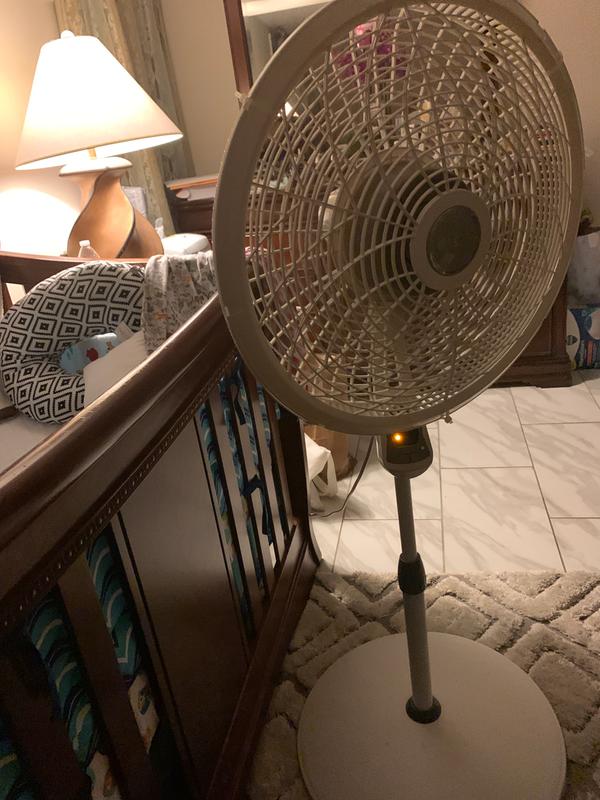 Lasko 18 in. Oscillating Pedestal Fan with 3 Speed Settings, Adjustable  Tilt and Height Settings u0026 Remote Control - White | P.C. Richard u0026 Son
