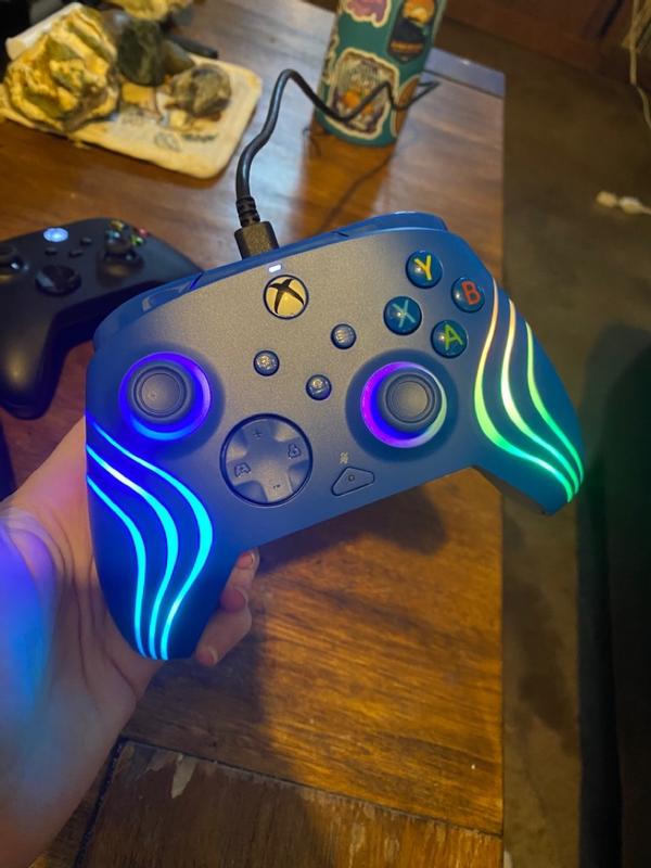 PDP Xbox Blue Afterglow Wave Wired Controller for Xbox