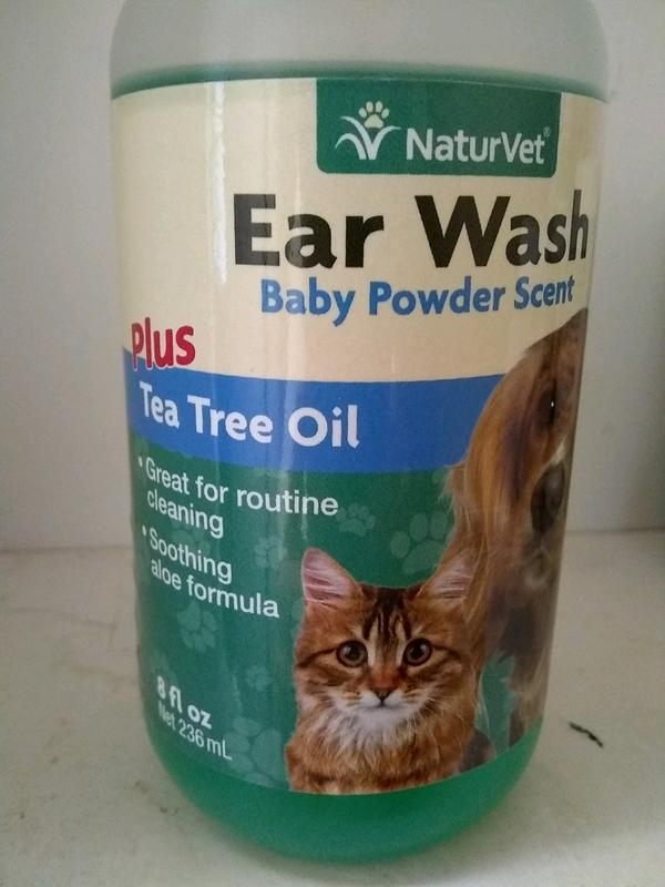 NaturVet Tea Tree Oil Ear Wash for Dogs All Lifestages