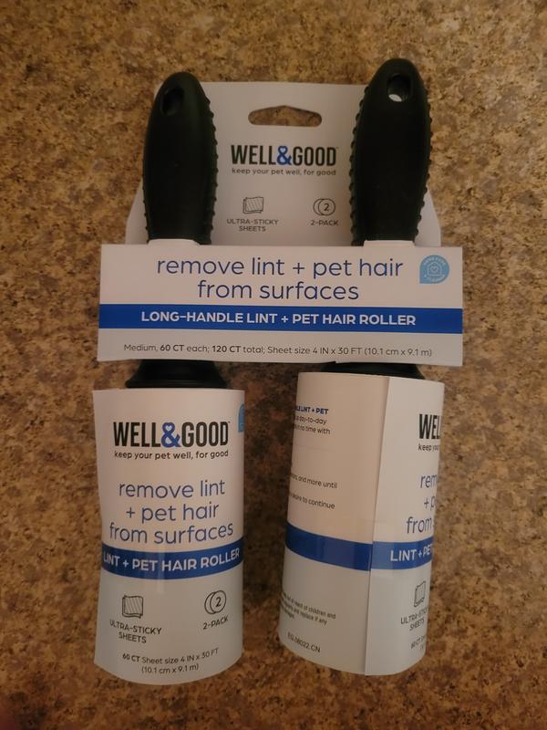 Well & Good Pet Hair Roller Twin Pack, 120 Sheets