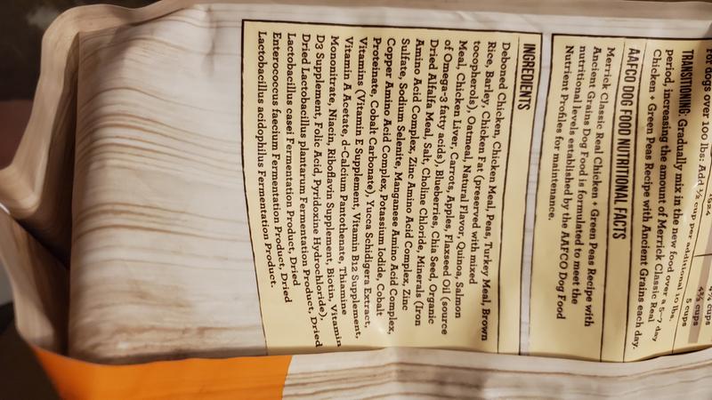 merrick classic chicken dog food