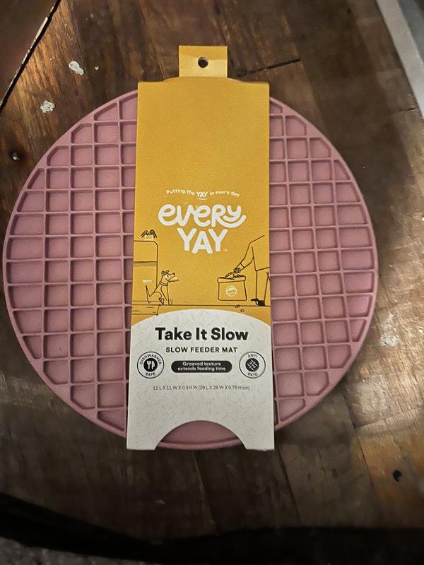 EveryYay Blush Dog Treat Mat, 11 L X 11 W X 0.3 H