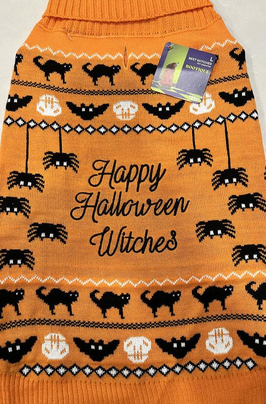 Bootique Witches Sweater for Dogs & Cats, XX-Small