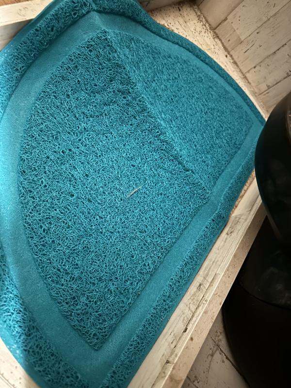 So Phresh Blue Half-Moon Cat Litter Trapper Mat, 23.5 L X 14 W