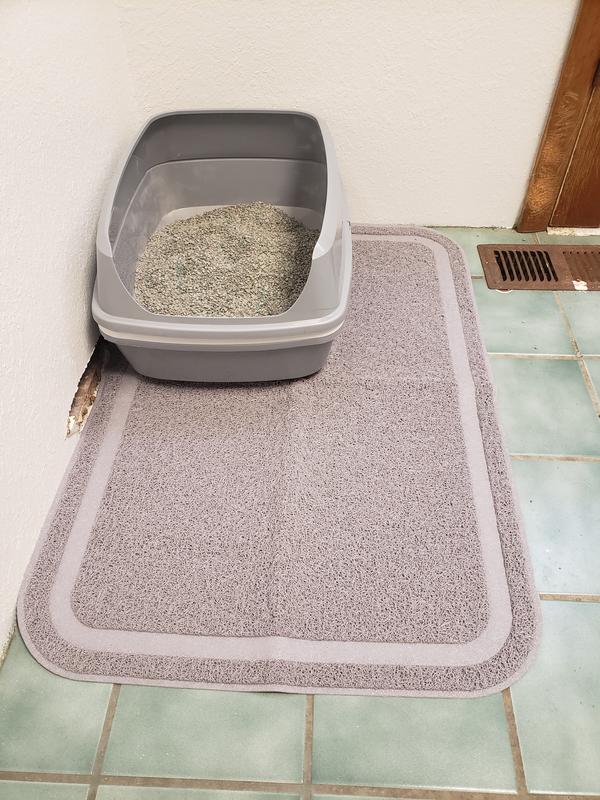 So Phresh Tan Half-Moon Cat Litter Trapper Mat, 23.5 L X 14 W