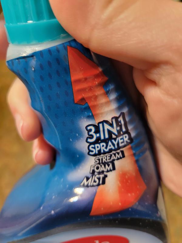 The three different spray options