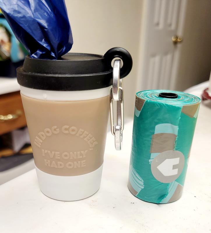 So Phresh Coffee Cup Dog Waste Bag Dispenser with Refill Rolls