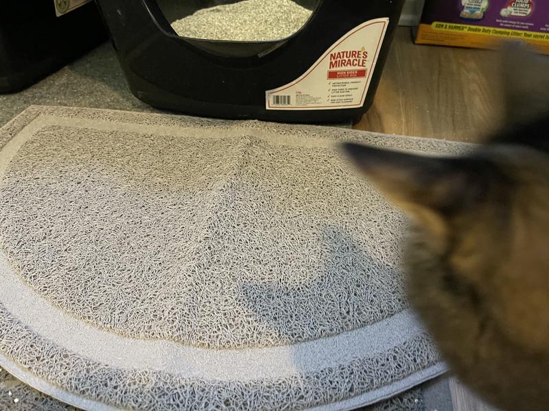 So Phresh Tan Half-Moon Cat Litter Trapper Mat, 23.5 L X 14 W